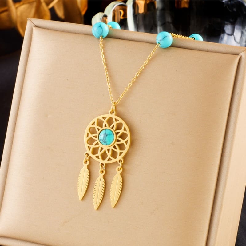 Dream Catcher - 18K Gold Plated Necklace