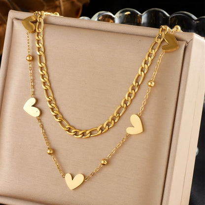 Caring Heart - 18K Gold Plated Necklace