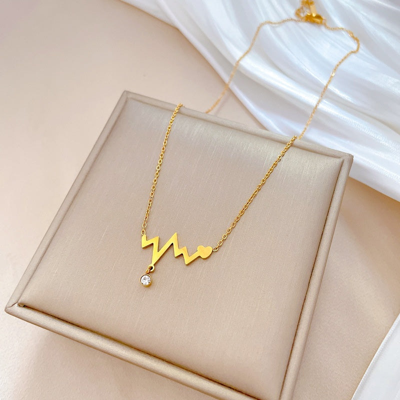 My Heart Beats For You - 18K Gold Plated Necklace