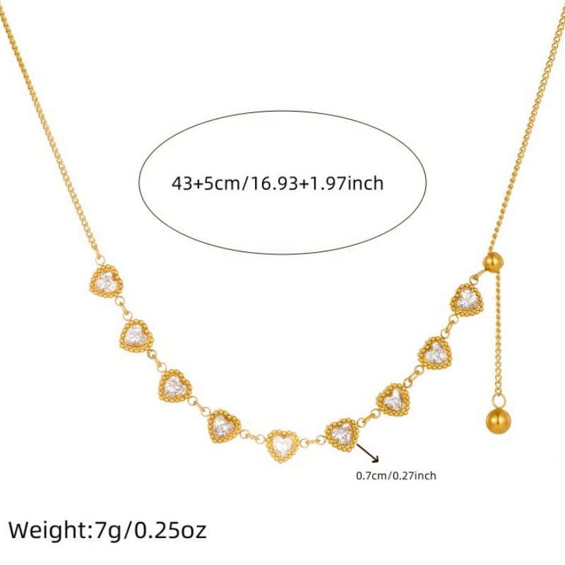 Gleaming Hopes - 18K Gold Plated Necklace