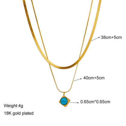 Hidden Oasis - 18K Gold Plated Necklace