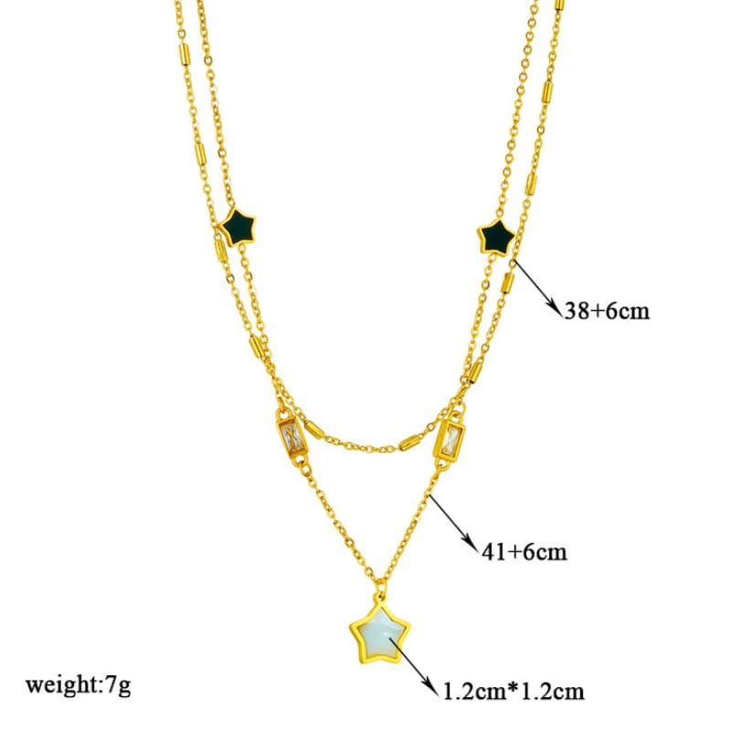 Ember Glow - 18K Gold Plated Necklace