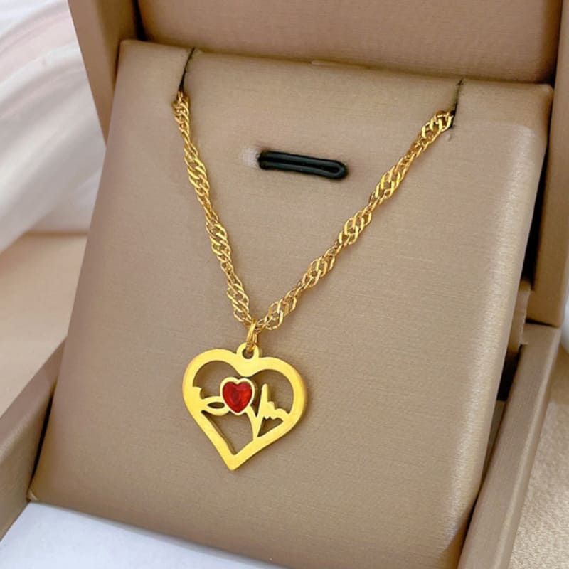 Always in My Heart - 18K Gold Plated Necklace