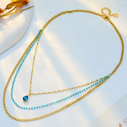 Floating Blossoms - 18K Gold Plated Necklace