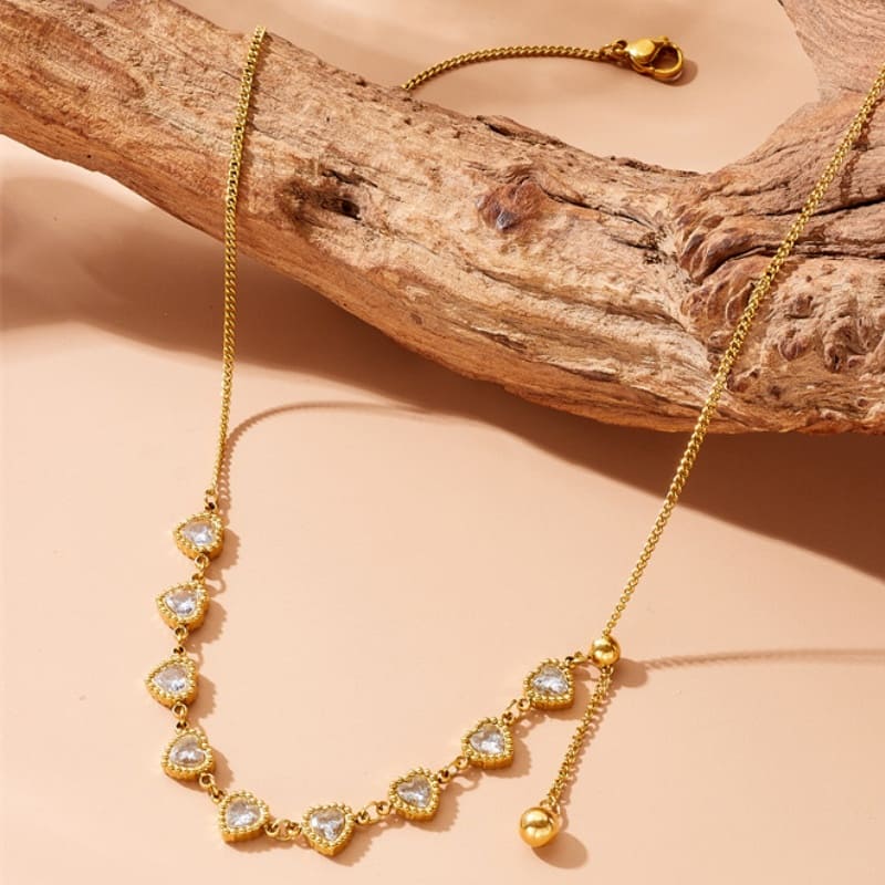 Gleaming Hopes - 18K Gold Plated Necklace