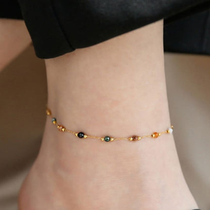 Moonlit Path - 18K Gold Plated Anklet