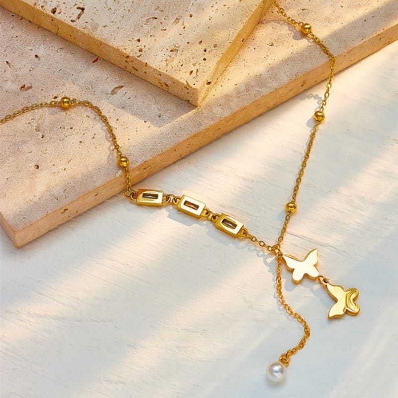 Friendly Sunrise - 18K Gold Plated Necklace