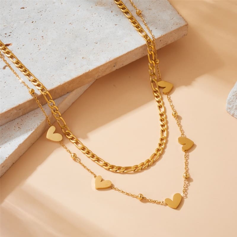 Caring Heart - 18K Gold Plated Necklace