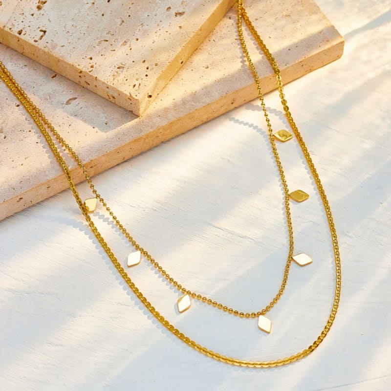 Gleaming Sun - 18K Gold Plated Necklace