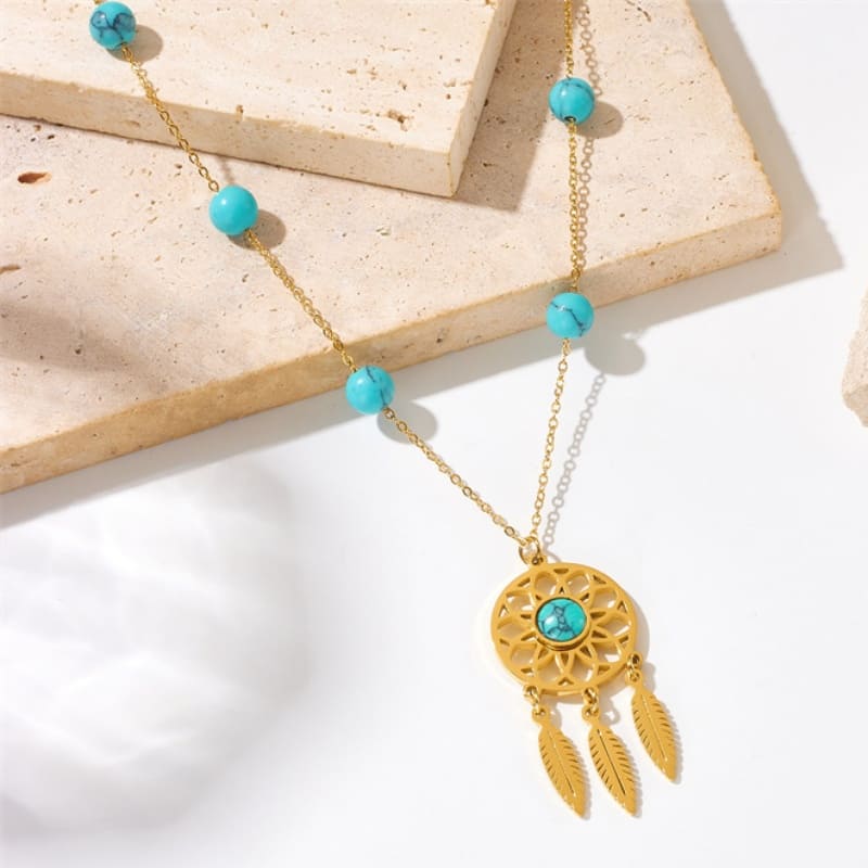 Dream Catcher - 18K Gold Plated Necklace