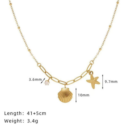 Deep Ocean - 18K Gold Plated Necklace