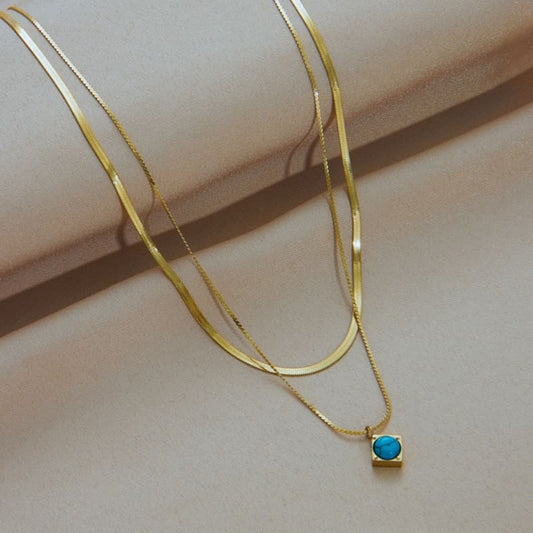 Hidden Oasis - 18K Gold Plated Necklace