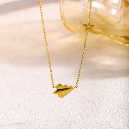 Fly to Your Heart- 18K Gold Plated Necklace