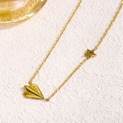 Fly to Your Heart- 18K Gold Plated Necklace