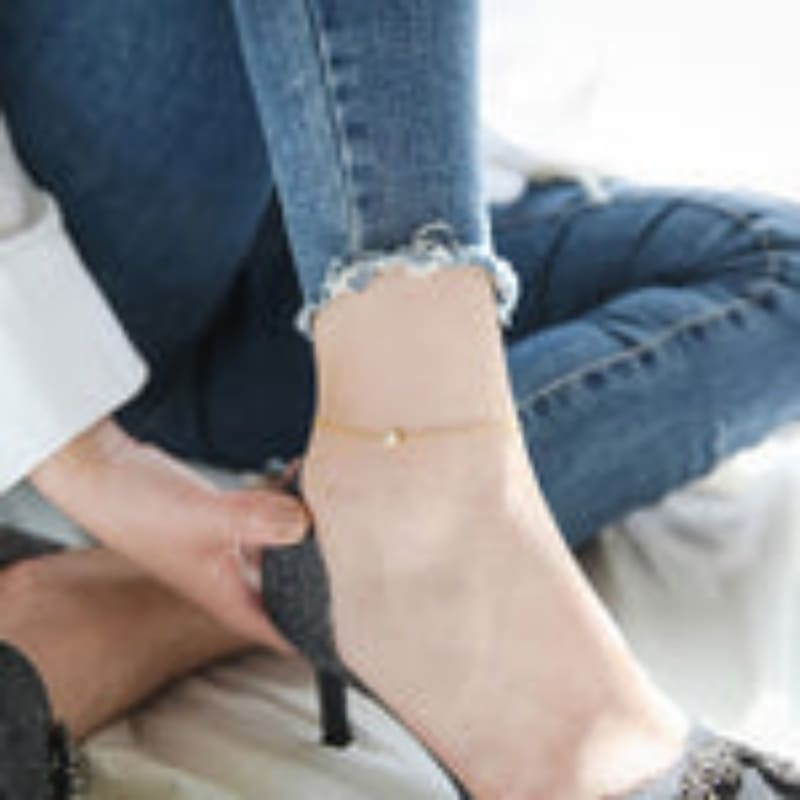 Crystal Clear - 18K Gold Plated Ankle