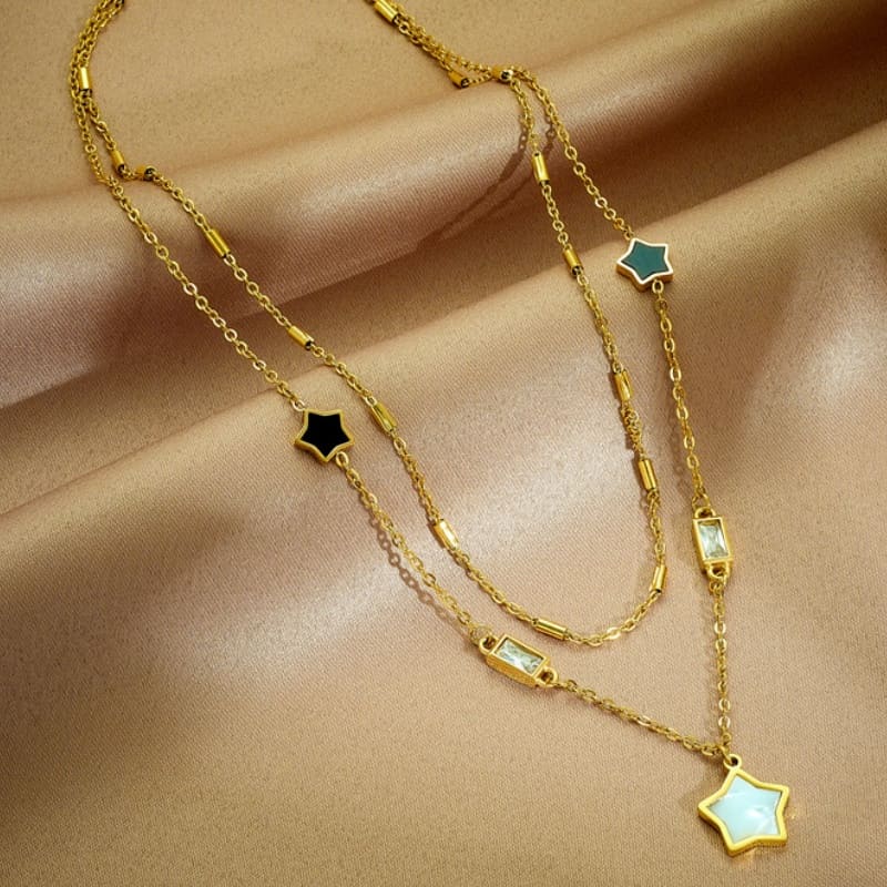 Ember Glow - 18K Gold Plated Necklace