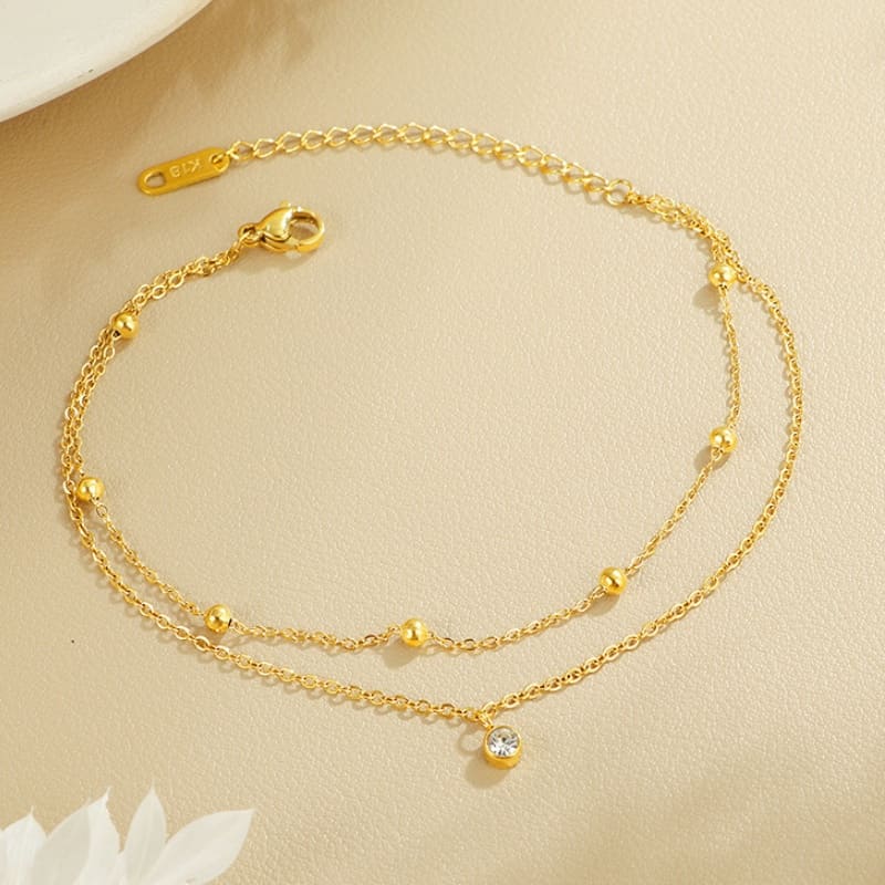 Harmonious Melody - 18K Gold Plated Anklet