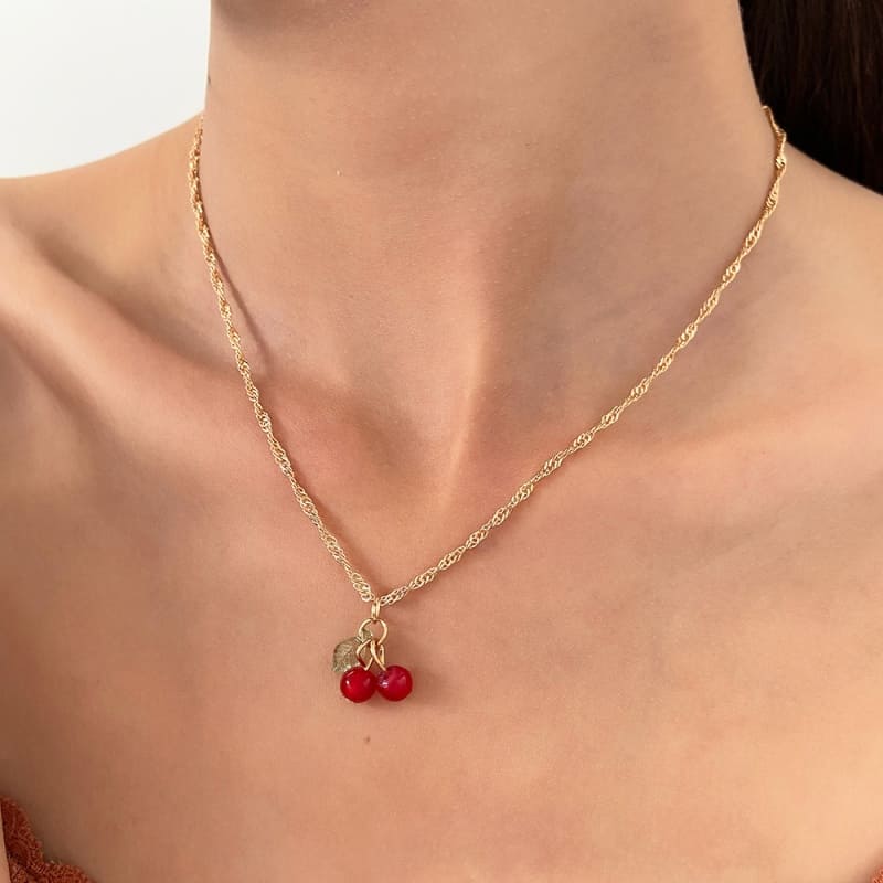 I Cherry You - 18K Gold Plated Necklace