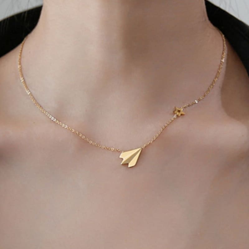 Fly to Your Heart- 18K Gold Plated Necklace