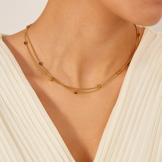 Gentle Echo - 18K Gold Plated Necklace