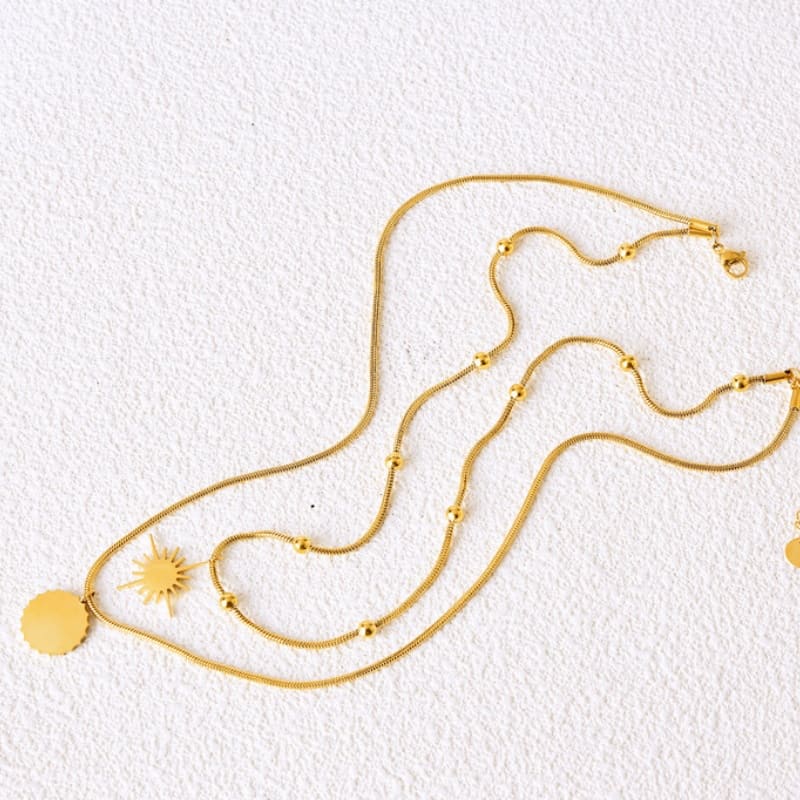 Dreamy Retreat - 18K Gold Plated Necklace