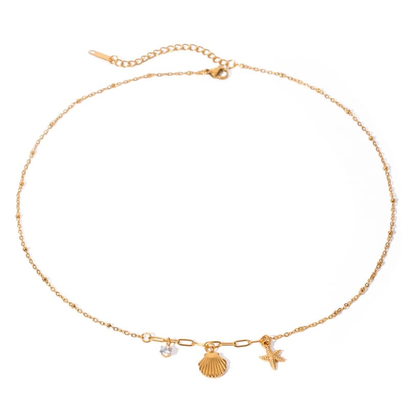 Deep Ocean - 18K Gold Plated Necklace