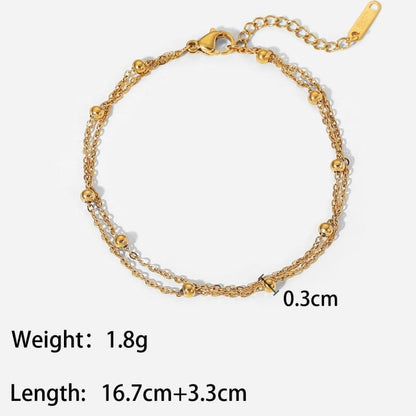 Dreamy Landscape - 18K Gold Plated Anklet