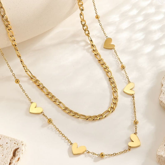 Caring Heart - 18K Gold Plated Necklace