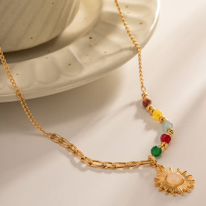 Refreshing Perspective - 18K Gold Plated Necklace