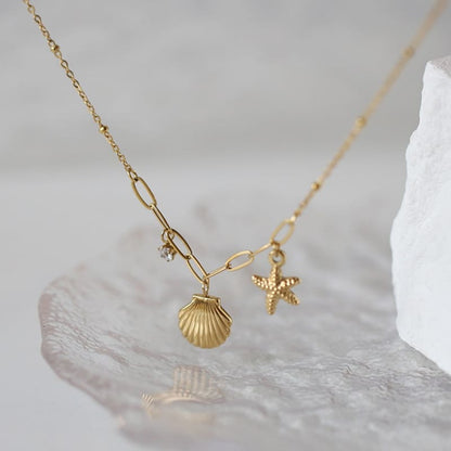 Deep Ocean - 18K Gold Plated Necklace