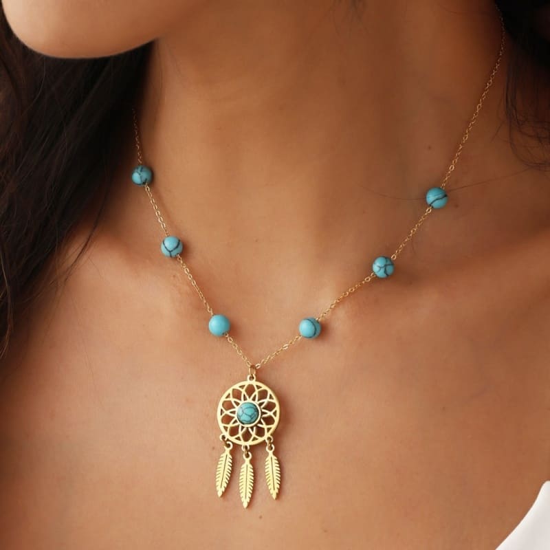 Dream Catcher - 18K Gold Plated Necklace