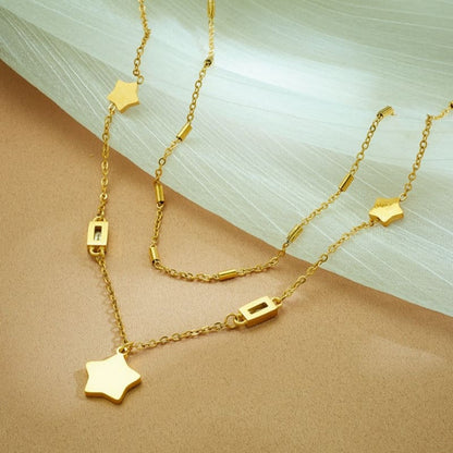 Ember Glow - 18K Gold Plated Necklace