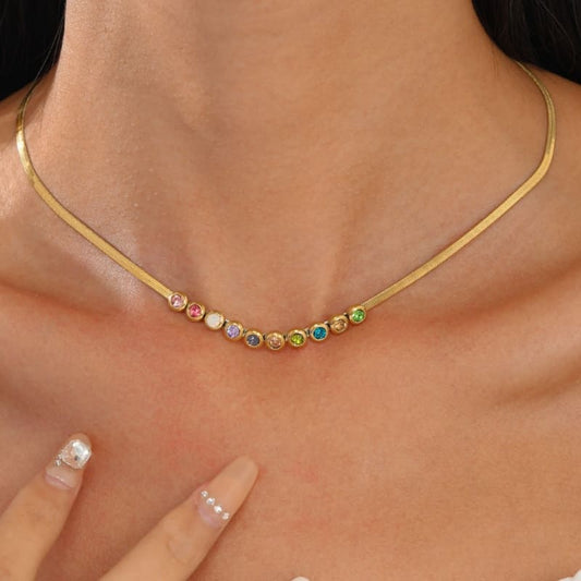 Radiant Glimmer - 18K Gold Plated Necklace