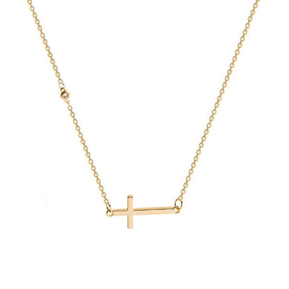 Cross My Heart - 18K Gold Plated Necklace