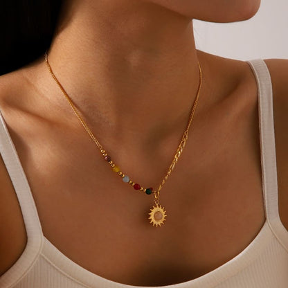 Refreshing Perspective - 18K Gold Plated Necklace