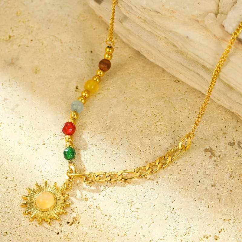 Refreshing Perspective - 18K Gold Plated Necklace