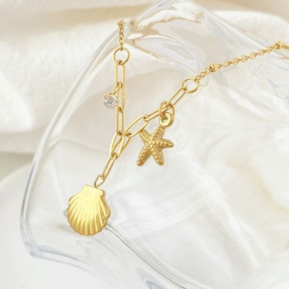 Deep Ocean - 18K Gold Plated Necklace