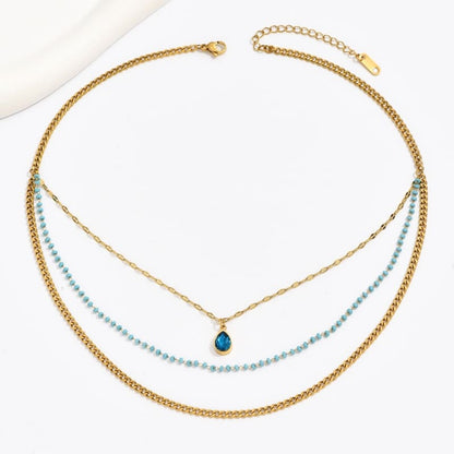 Floating Blossoms - 18K Gold Plated Necklace