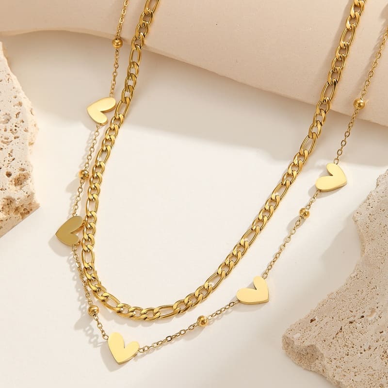 Caring Heart - 18K Gold Plated Necklace