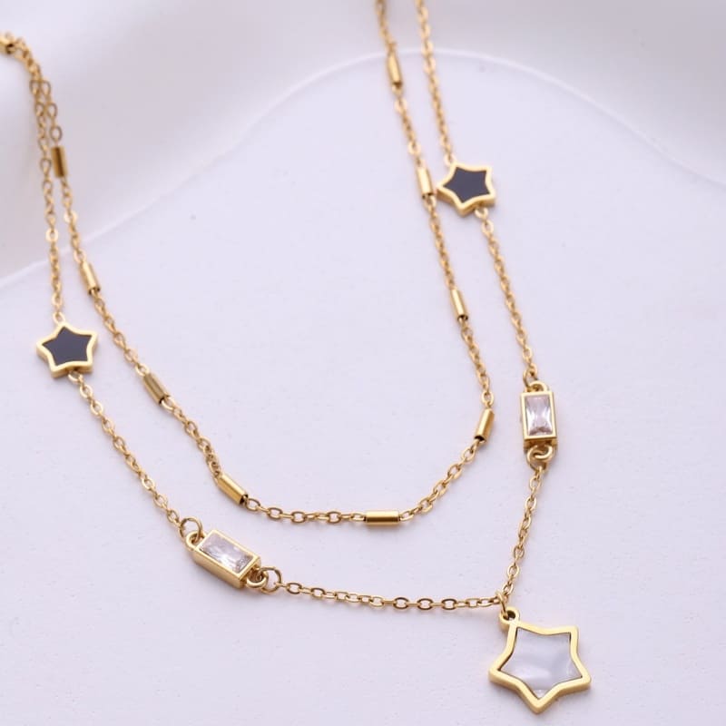 Ember Glow - 18K Gold Plated Necklace