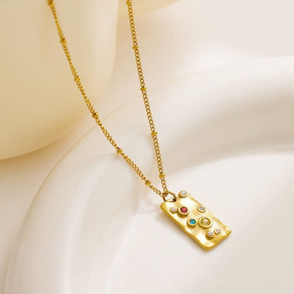 Rustic Charm - 18K Gold Plated Necklace