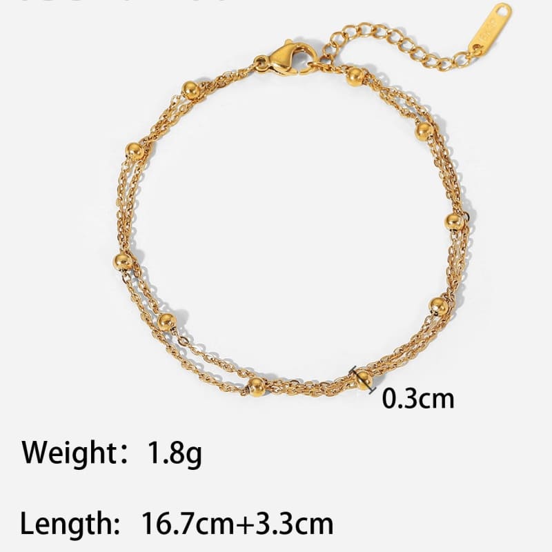 Tranquil Forest - 18K Gold Plated Bracelet