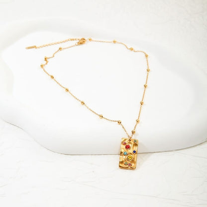 Rustic Charm - 18K Gold Plated Necklace