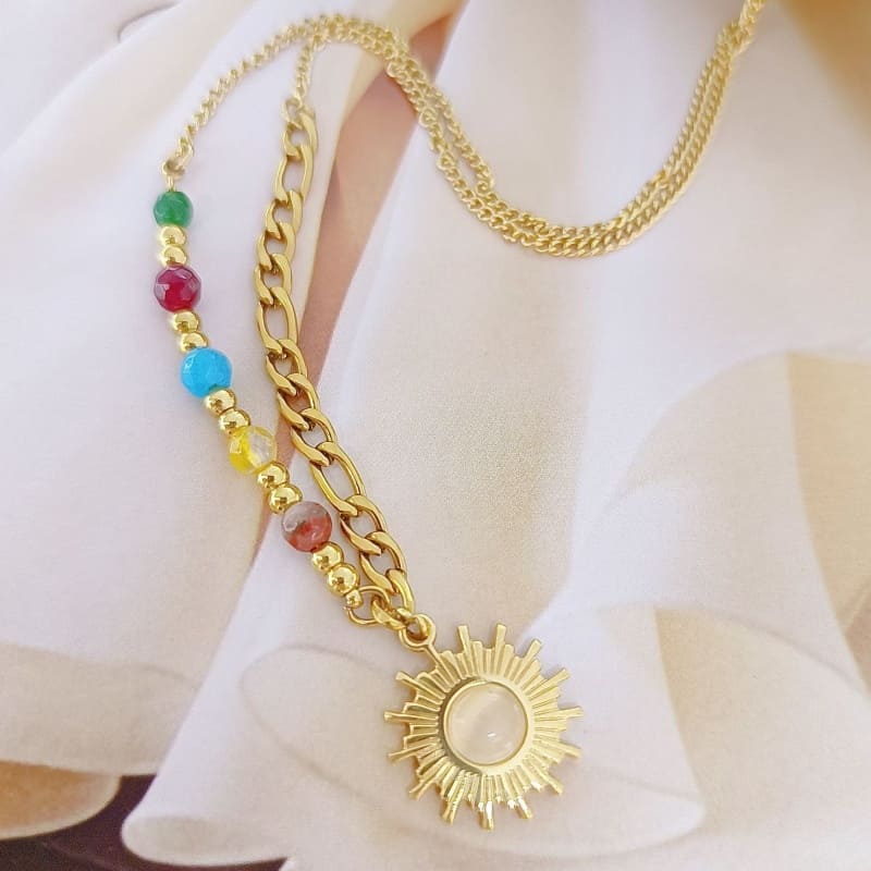 Refreshing Perspective - 18K Gold Plated Necklace