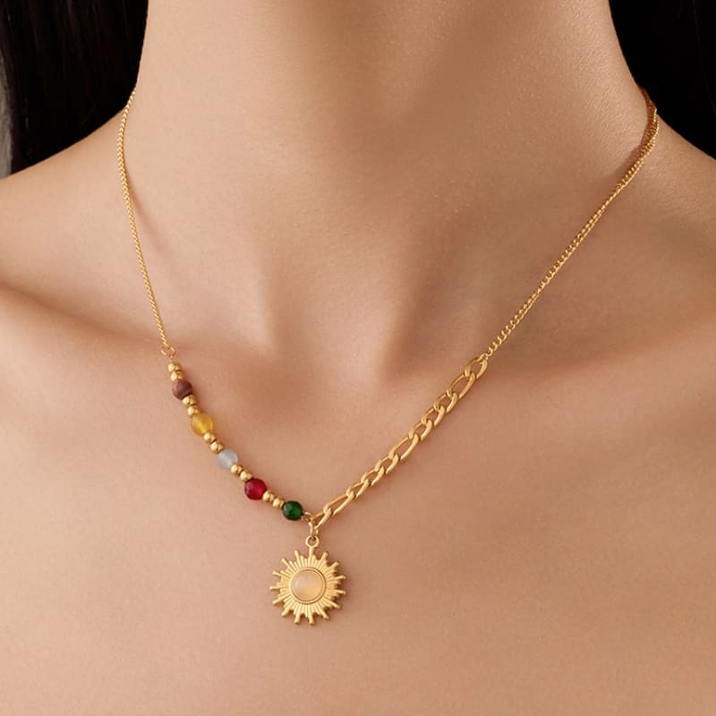 Refreshing Perspective - 18K Gold Plated Necklace