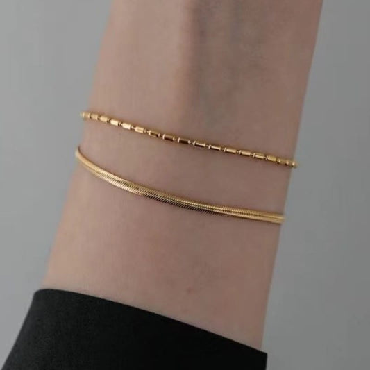 Ethereal Glow - 18K Gold Plated Bracelet